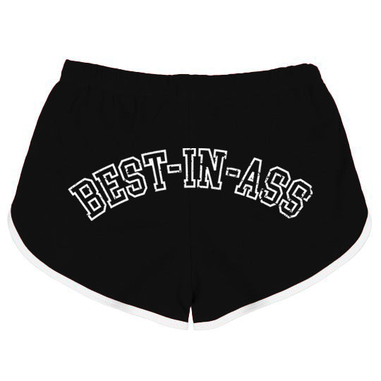 Black Varsity Booty Shorts